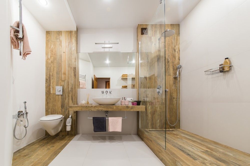 combinaciones de azulejos para baños modernos
